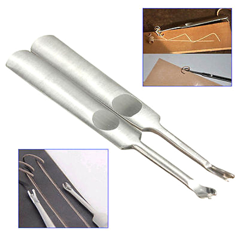(.) 2Pcs Leather Leathercraft  - đánh giá và giá Groover Stitching Tool
